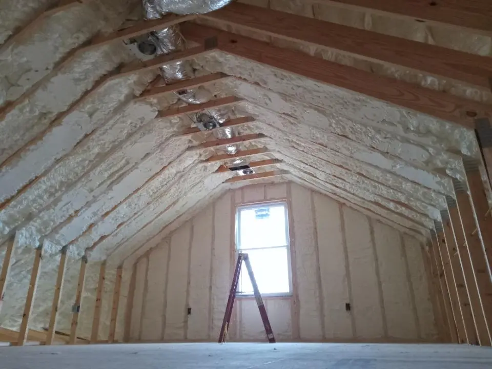 Spray foam roofing application for Crawl Space Insulation project in Jasper